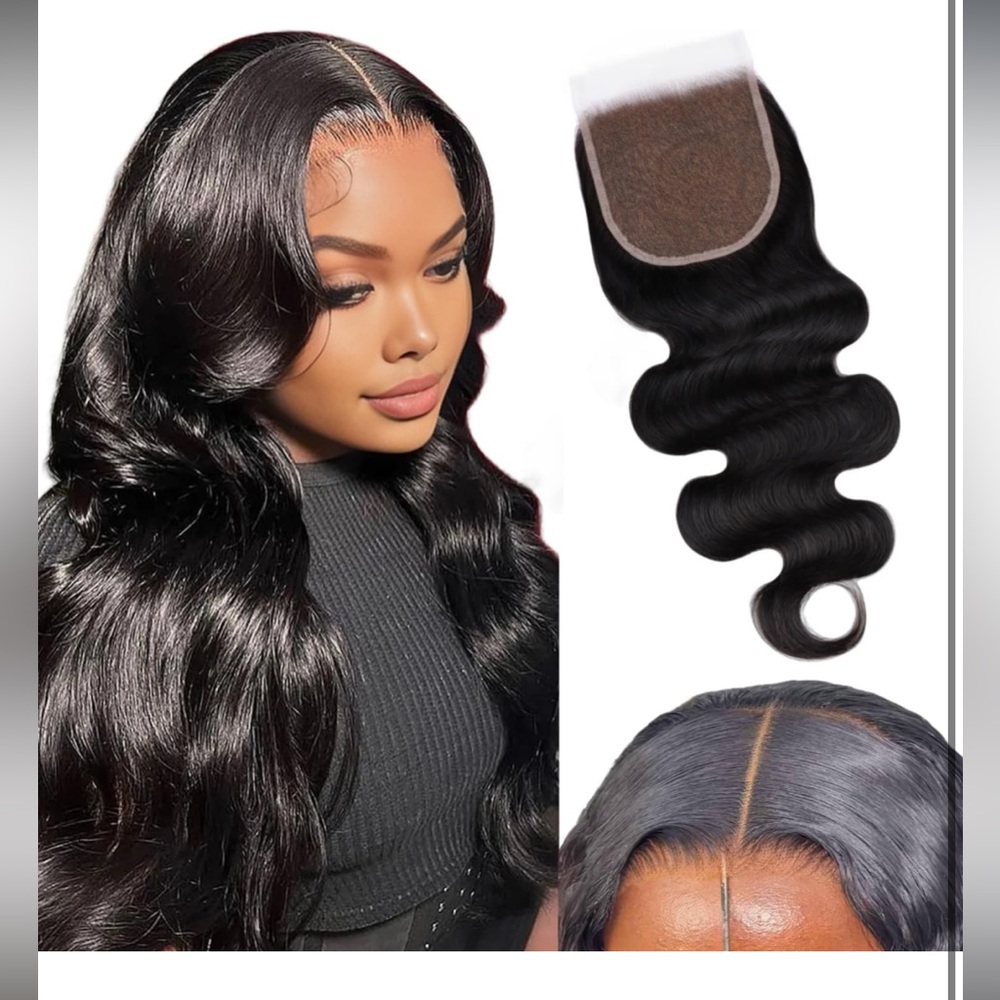 HUMAN HAIR 16” body wave 5x5 closure
